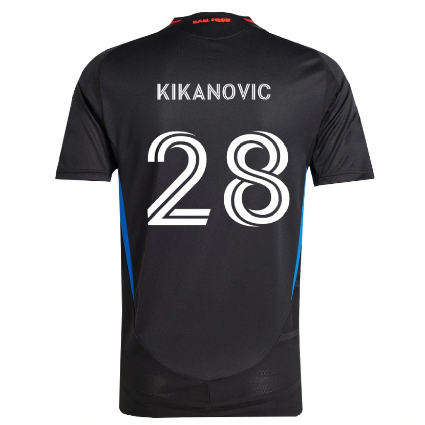 Danxen Criança Camisola Benji Kikanović #28 Azul Branco Preto Principal 2026/27 Camisa Brasil