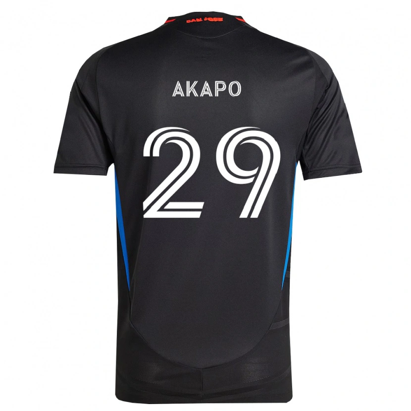 Danxen Criança Camisola Carlos Akapo #29 Azul Branco Preto Principal 2026/27 Camisa Brasil