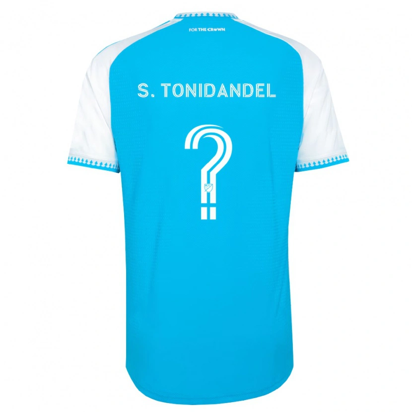 Danxen Criança Camisola Simon Tonidandel #0 Azul Celeste Branco Preto Principal 2026/27 Camisa Brasil