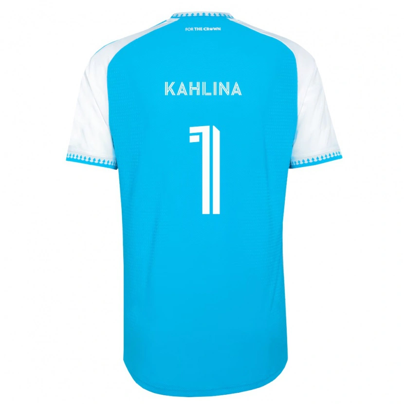 Danxen Criança Camisola Kristijan Kahlina #1 Azul Celeste Branco Preto Principal 2026/27 Camisa Brasil