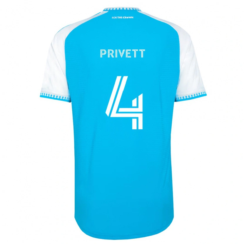 Danxen Criança Camisola Andrew Privett #4 Azul Celeste Branco Preto Principal 2026/27 Camisa Brasil