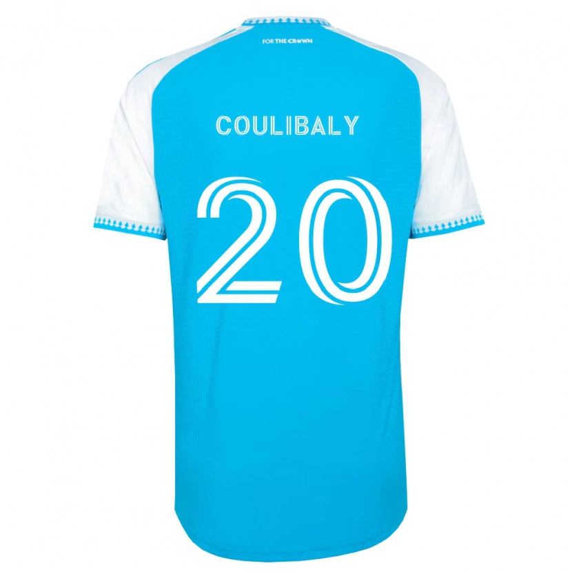 Danxen Criança Camisola Baye Coulibaly #20 Azul Celeste Branco Preto Principal 2026/27 Camisa Brasil