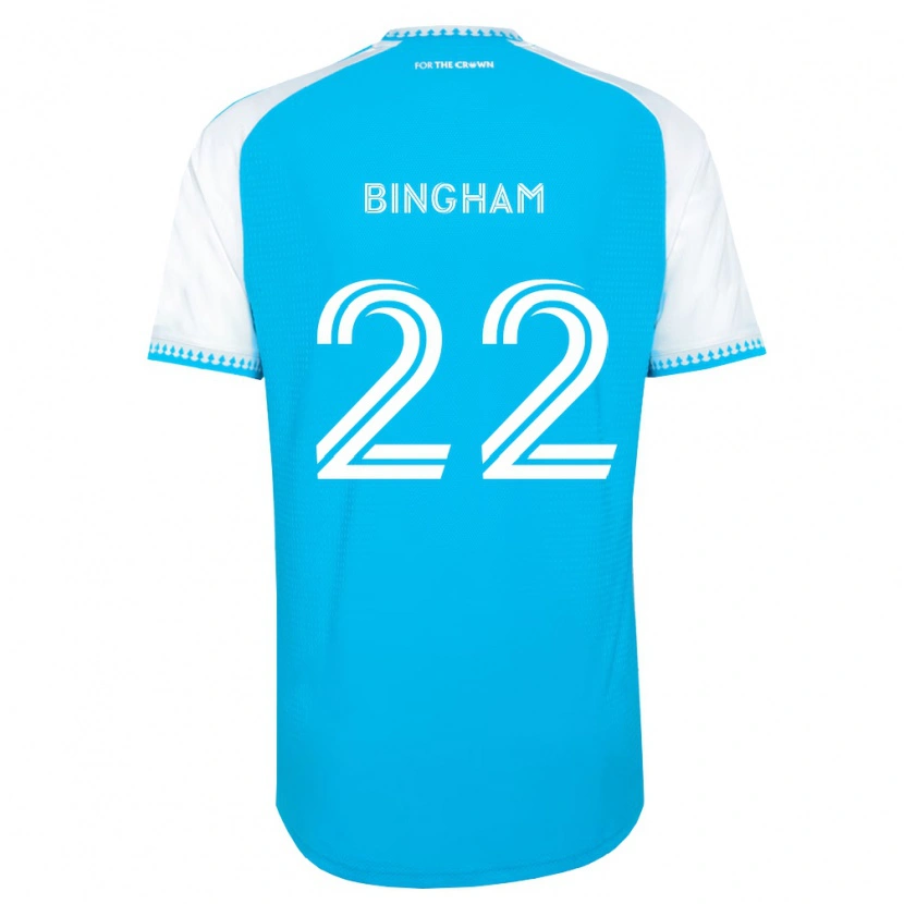 Danxen Criança Camisola David Bingham #22 Azul Celeste Branco Preto Principal 2026/27 Camisa Brasil