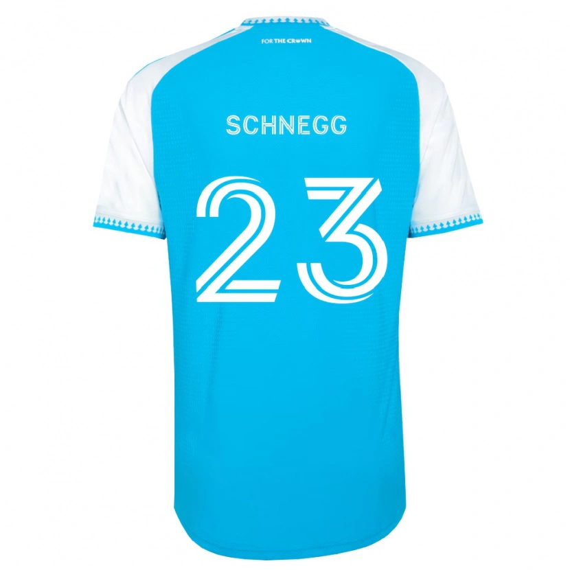 Danxen Criança Camisola David Schnegg #23 Azul Celeste Branco Preto Principal 2026/27 Camisa Brasil