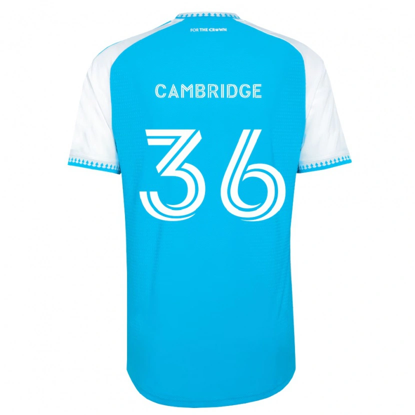 Danxen Criança Camisola Brandon Cambridge #36 Azul Celeste Branco Preto Principal 2026/27 Camisa Brasil