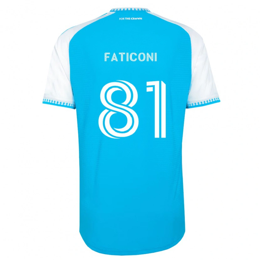 Danxen Criança Camisola Trey Faticoni #81 Azul Celeste Branco Preto Principal 2026/27 Camisa Brasil