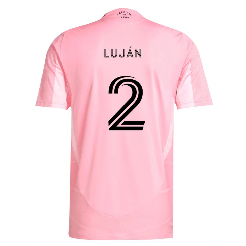 Danxen Criança Camisola Gonzalo Luján #2 Rosa Preto Principal 2026/27 Camisa Brasil