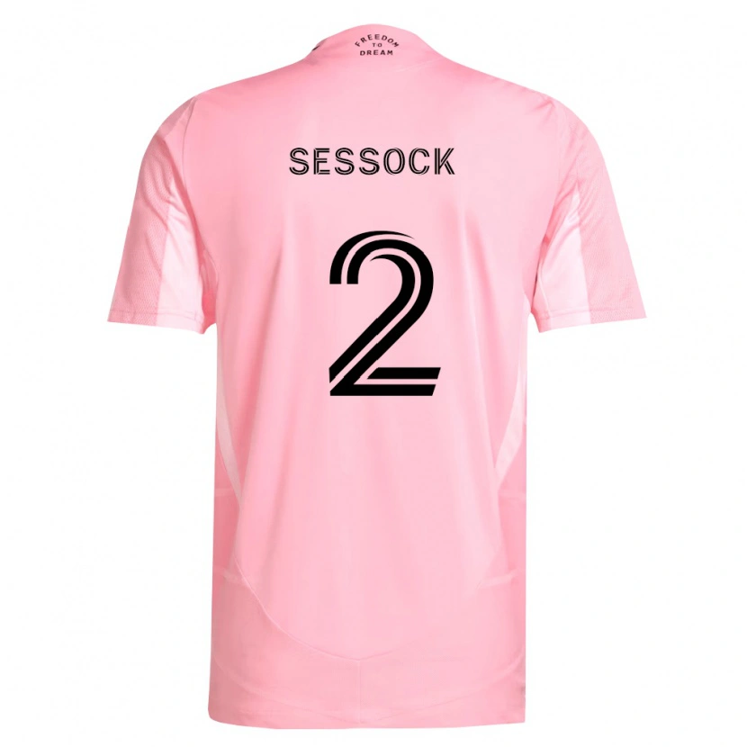 Danxen Criança Camisola Nykolas Sessock #2 Rosa Preto Principal 2026/27 Camisa Brasil