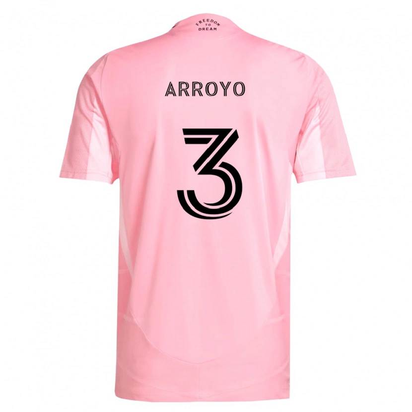 Danxen Criança Camisola Dixon Arroyo #3 Rosa Preto Principal 2026/27 Camisa Brasil