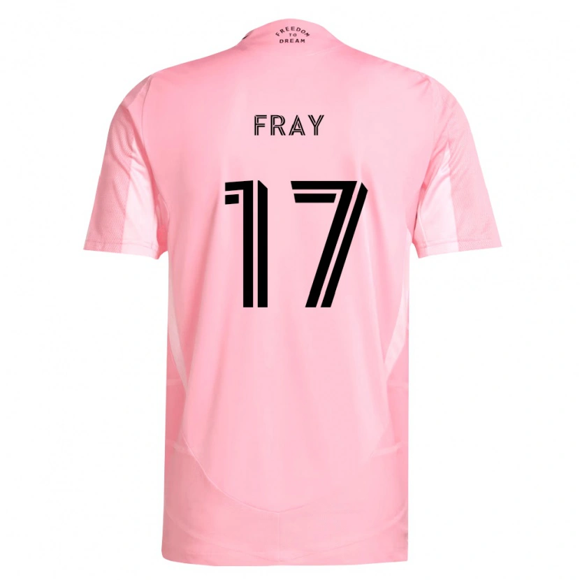 Danxen Criança Camisola Ian Fray #17 Rosa Preto Principal 2026/27 Camisa Brasil
