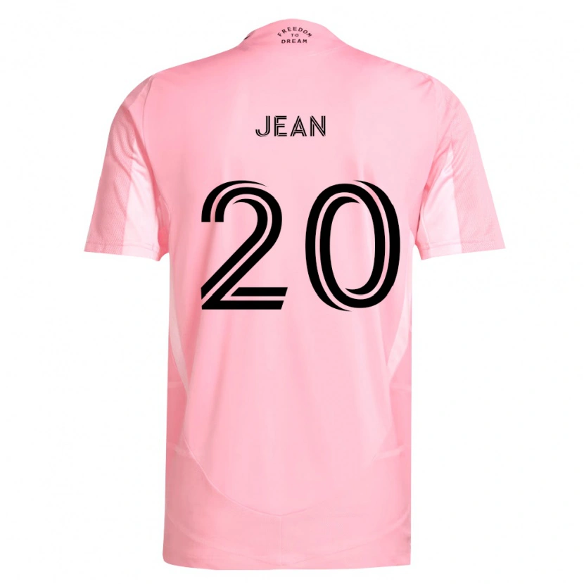 Danxen Criança Camisola Corentin Jean #20 Rosa Preto Principal 2026/27 Camisa Brasil