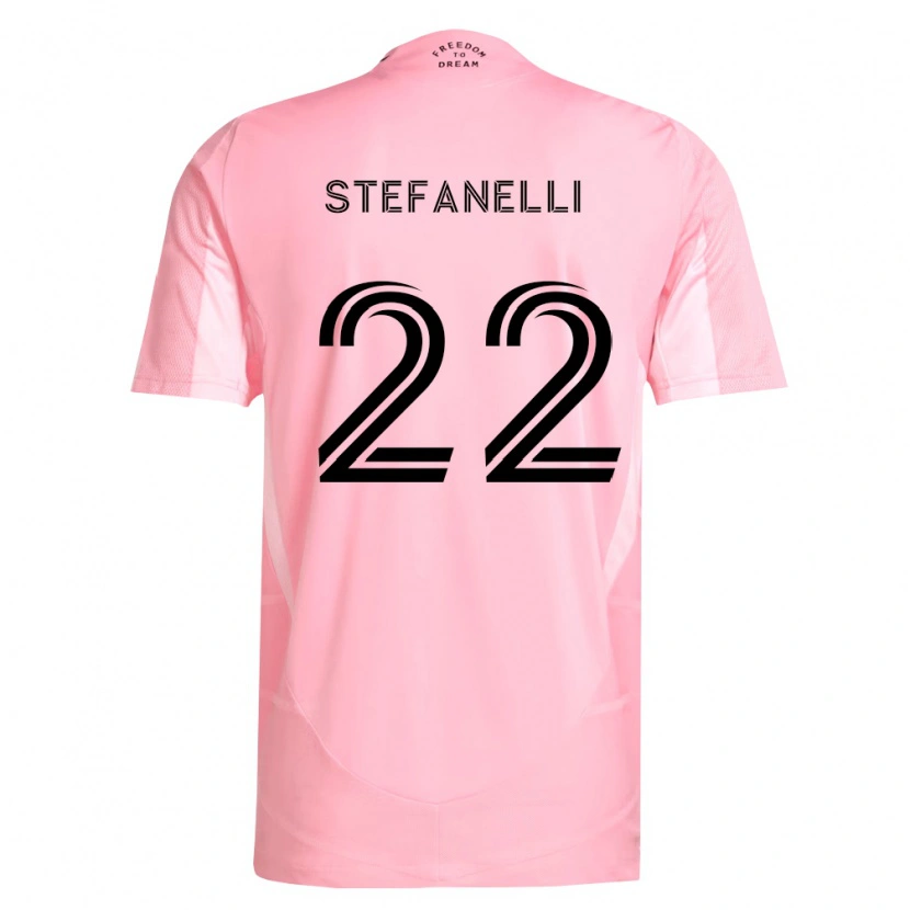 Danxen Criança Camisola Nicolás Stefanelli #22 Rosa Preto Principal 2026/27 Camisa Brasil