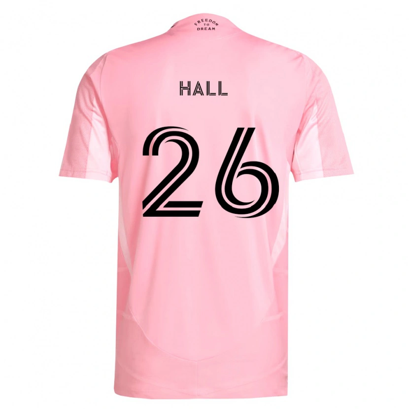Danxen Criança Camisola Tyler Hall #26 Rosa Preto Principal 2026/27 Camisa Brasil