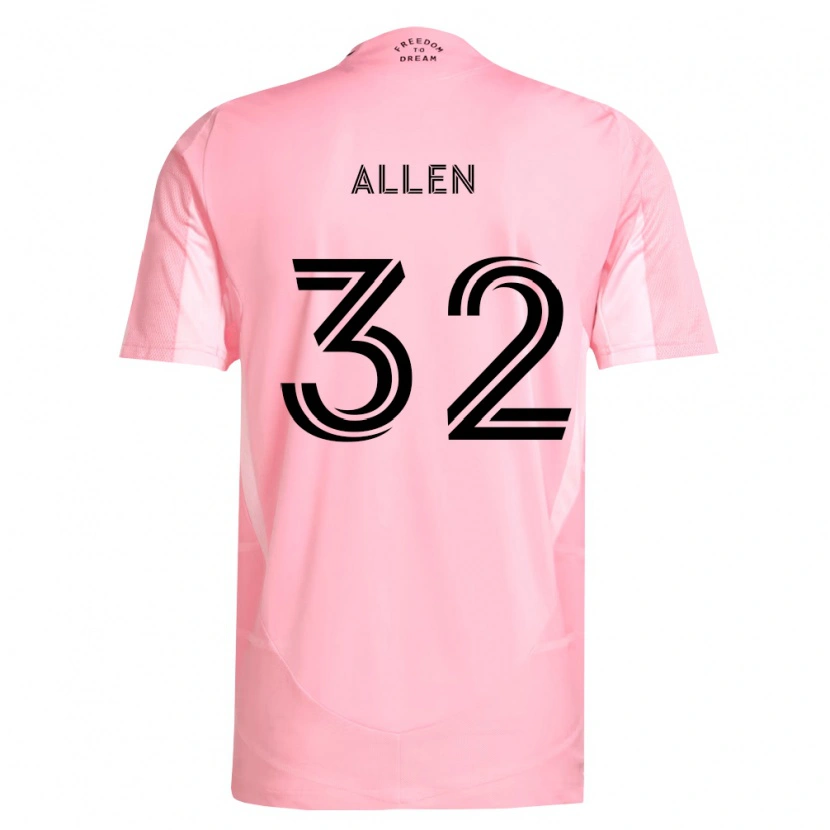 Danxen Criança Camisola Noah Allen #32 Rosa Preto Principal 2026/27 Camisa Brasil
