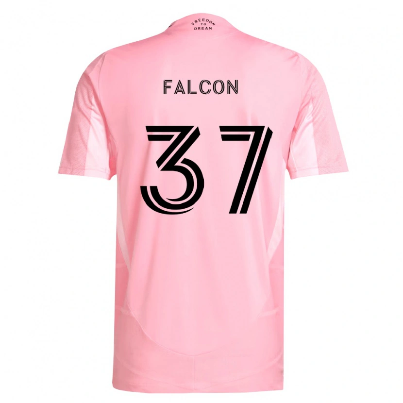 Danxen Criança Camisola Maximiliano Falcón #37 Rosa Preto Principal 2026/27 Camisa Brasil