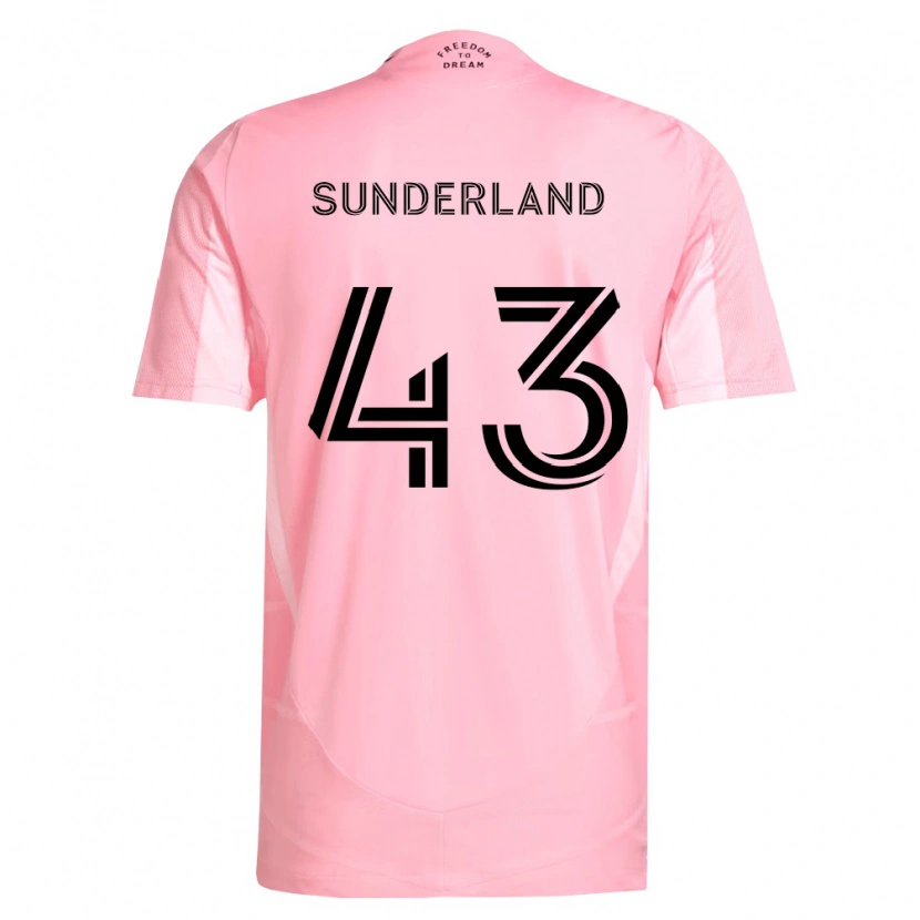 Danxen Criança Camisola Lawson Sunderland #43 Rosa Preto Principal 2026/27 Camisa Brasil