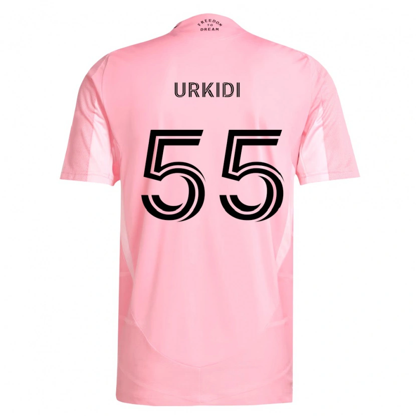 Danxen Criança Camisola Ian Urkidi #55 Rosa Preto Principal 2026/27 Camisa Brasil