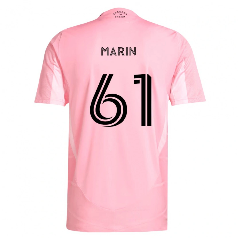 Danxen Criança Camisola Matias Marin #61 Rosa Preto Principal 2026/27 Camisa Brasil