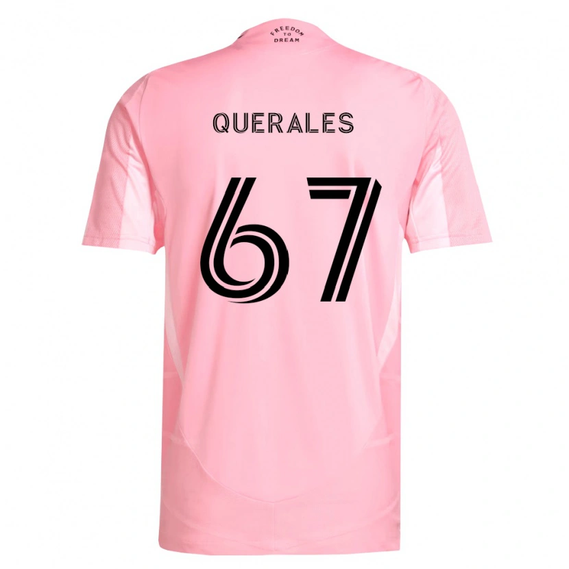 Danxen Criança Camisola Arturo Querales #67 Rosa Preto Principal 2026/27 Camisa Brasil