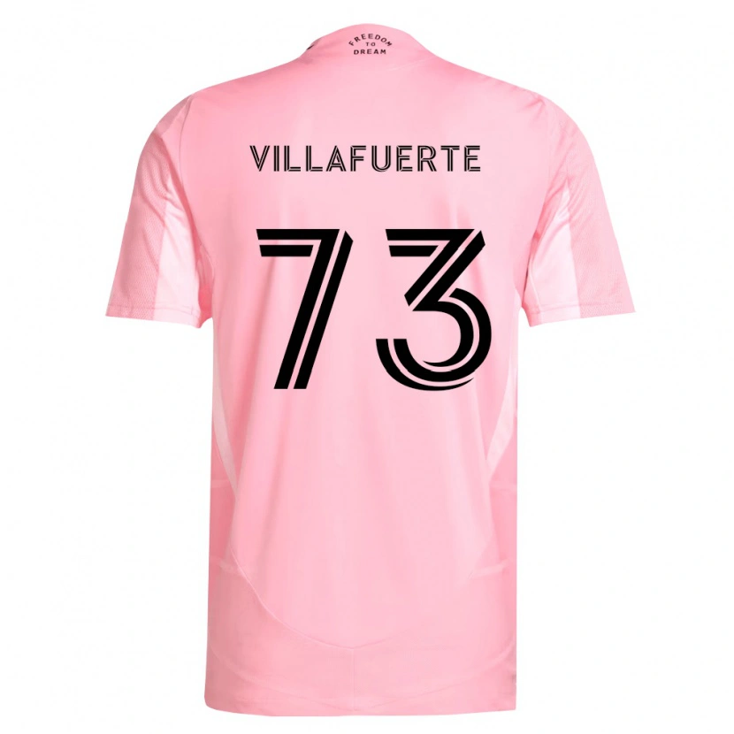 Danxen Criança Camisola Kendry Villafuerte #73 Rosa Preto Principal 2026/27 Camisa Brasil