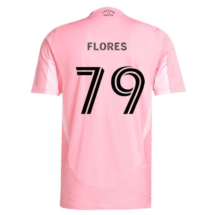 Danxen Criança Camisola Alejandro Flores #79 Rosa Preto Principal 2026/27 Camisa Brasil