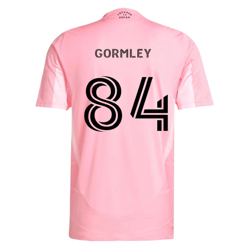 Danxen Criança Camisola Sean Gormley #84 Rosa Preto Principal 2026/27 Camisa Brasil