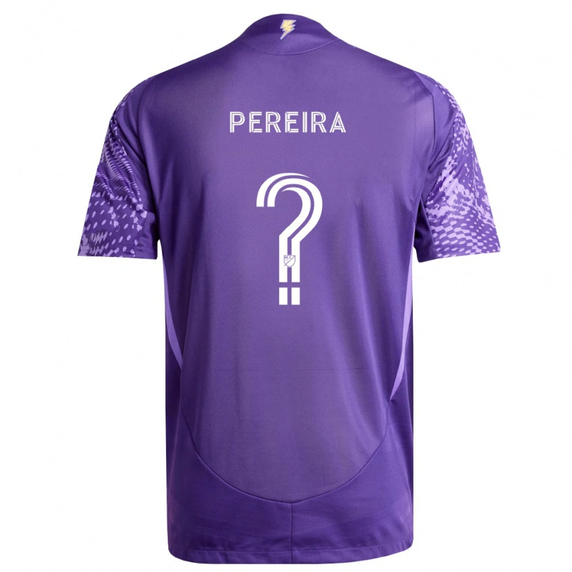 Danxen Criança Camisola Dominic Pereira #0 Roxo Branco Principal 2026/27 Camisa Brasil