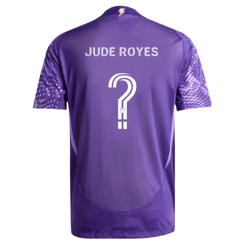 Danxen Criança Camisola Jude Royes #0 Roxo Branco Principal 2026/27 Camisa Brasil