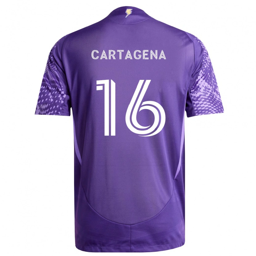 Danxen Criança Camisola Wilder Cartagena #16 Roxo Branco Principal 2026/27 Camisa Brasil