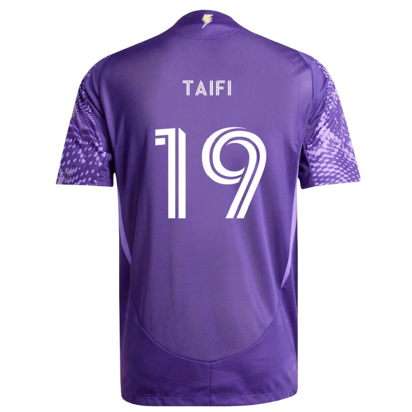 Danxen Criança Camisola Zakaria Taifi #19 Roxo Branco Principal 2026/27 Camisa Brasil