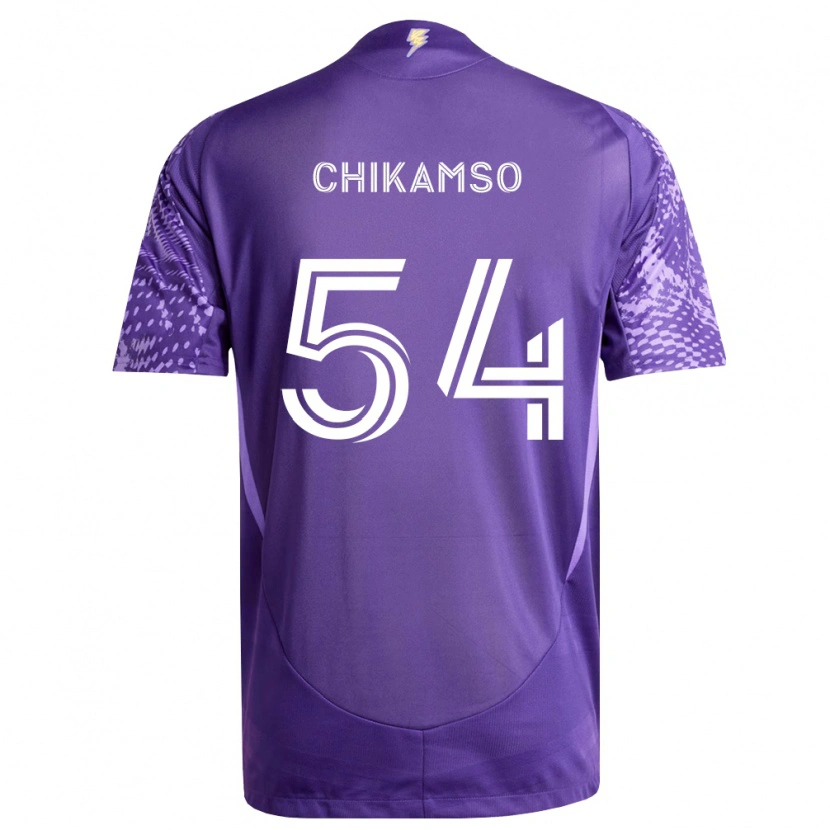 Danxen Criança Camisola Albright Chikamso #54 Roxo Branco Principal 2026/27 Camisa Brasil