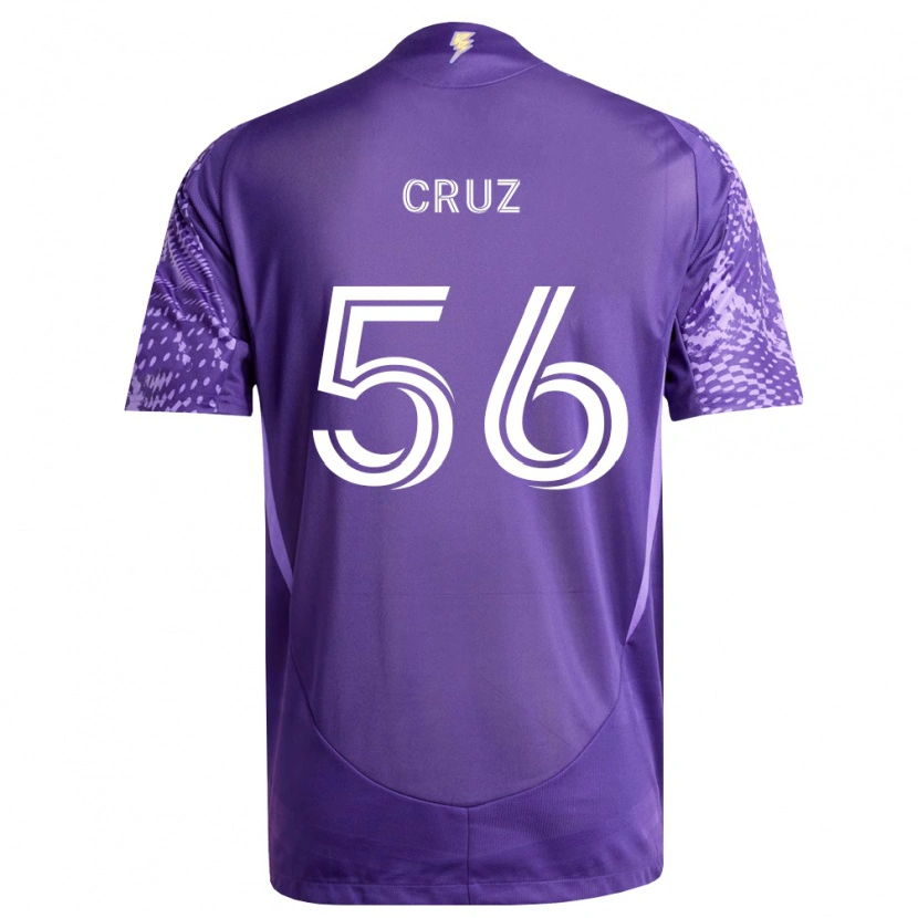 Danxen Criança Camisola Pedro Cruz #56 Roxo Branco Principal 2026/27 Camisa Brasil