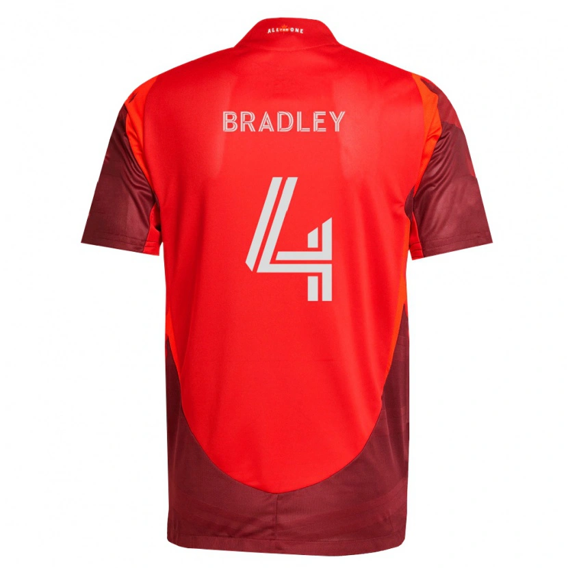 Danxen Criança Camisola Michael Bradley #4 Borgonha Vermelho Principal 2026/27 Camisa Brasil