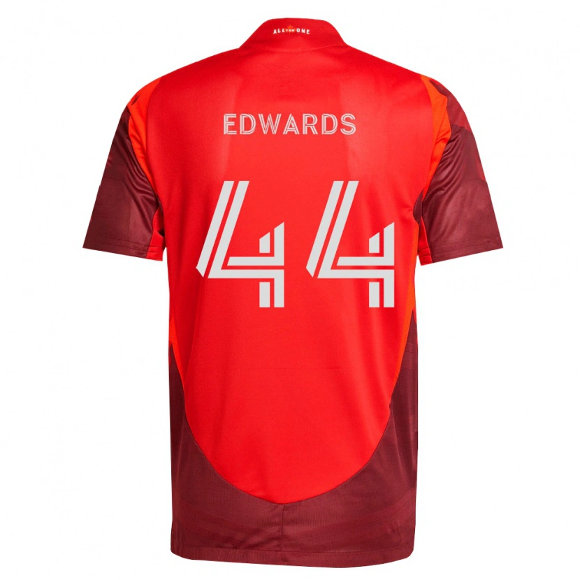 Danxen Criança Camisola Raheem Edwards #44 Borgonha Vermelho Principal 2026/27 Camisa Brasil