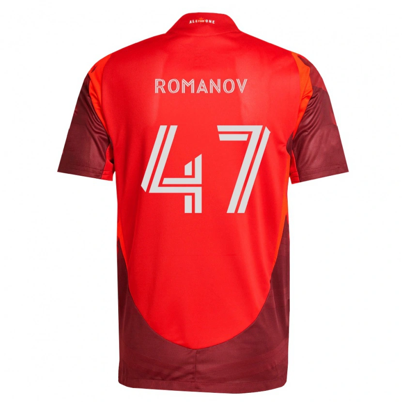 Danxen Criança Camisola Alexander Romanov #47 Borgonha Vermelho Principal 2026/27 Camisa Brasil