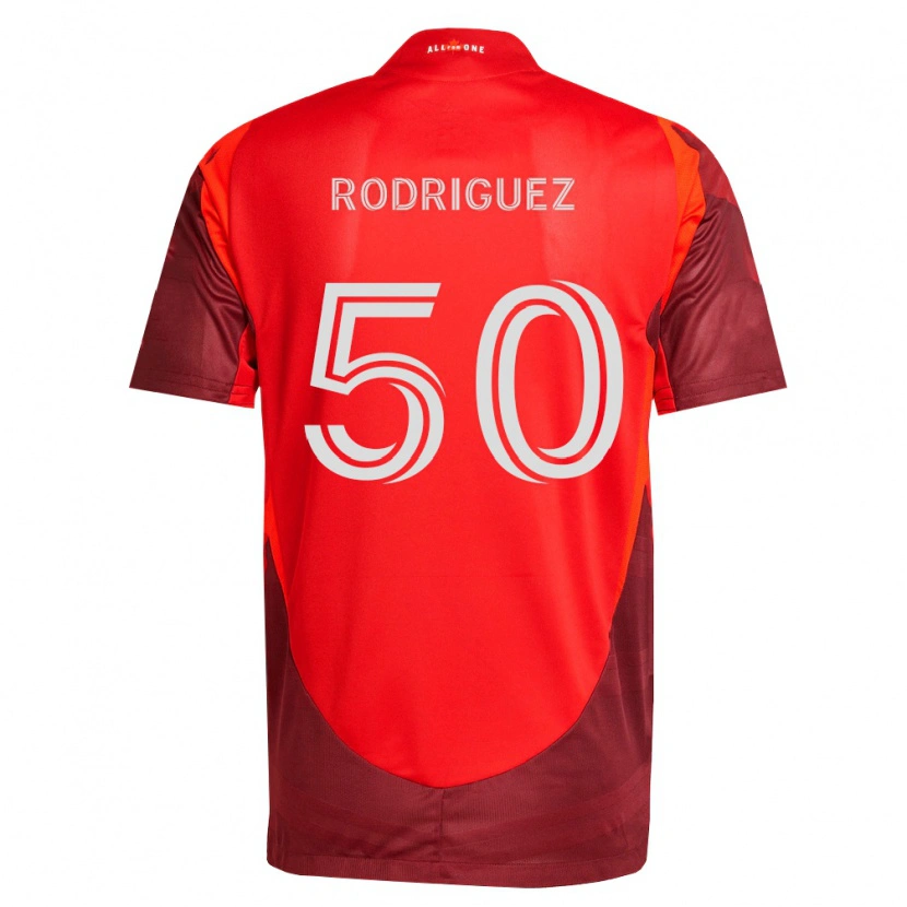 Danxen Criança Camisola Abraham Rodriguez #50 Borgonha Vermelho Principal 2026/27 Camisa Brasil
