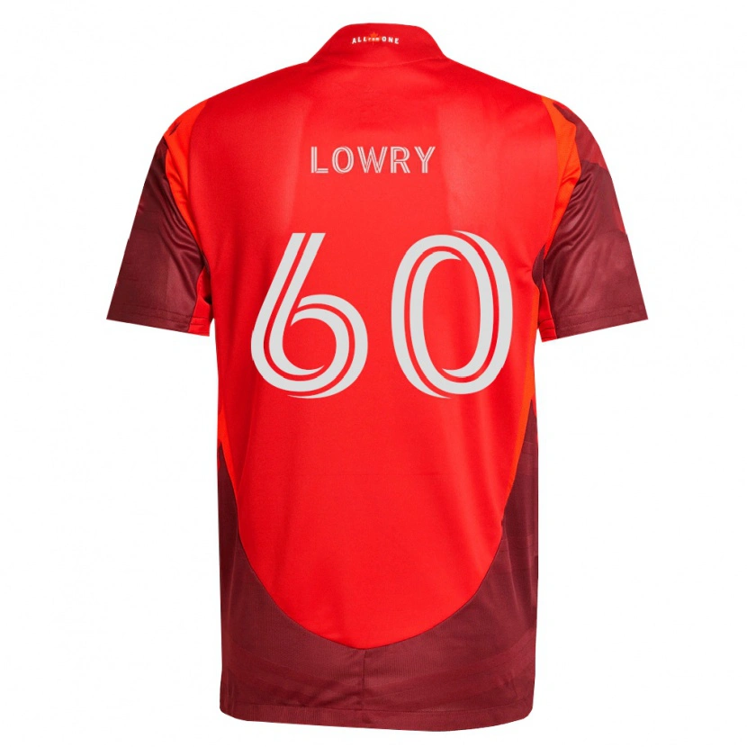 Danxen Criança Camisola Benjamin Lowry #60 Borgonha Vermelho Principal 2026/27 Camisa Brasil