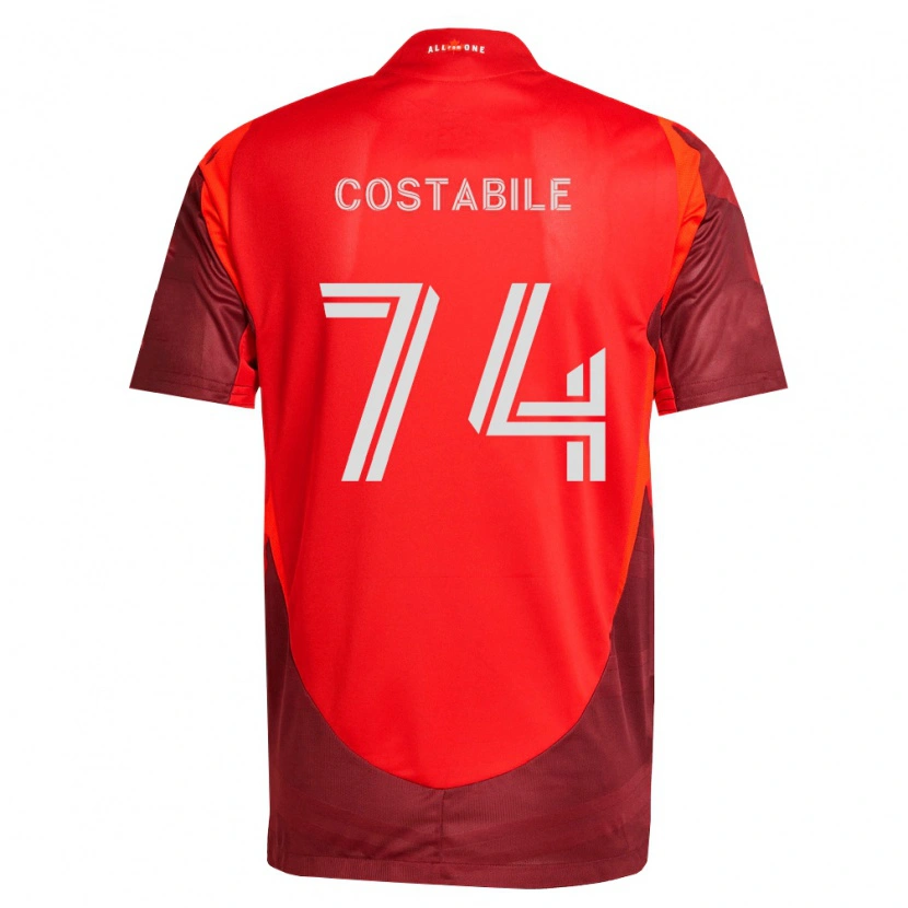 Danxen Criança Camisola Luca Costabile #74 Borgonha Vermelho Principal 2026/27 Camisa Brasil