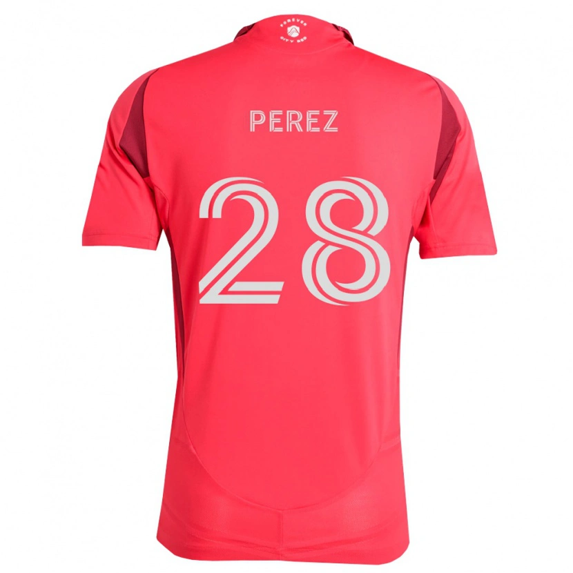 Danxen Criança Camisola Miguel Perez #28 Magenta Branco Principal 2026/27 Camisa Brasil