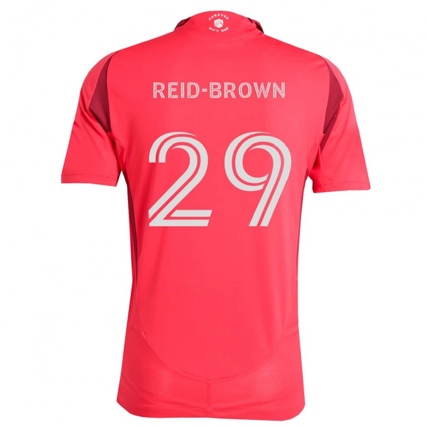 Danxen Criança Camisola Tahir Reid-Brown #29 Magenta Branco Principal 2026/27 Camisa Brasil