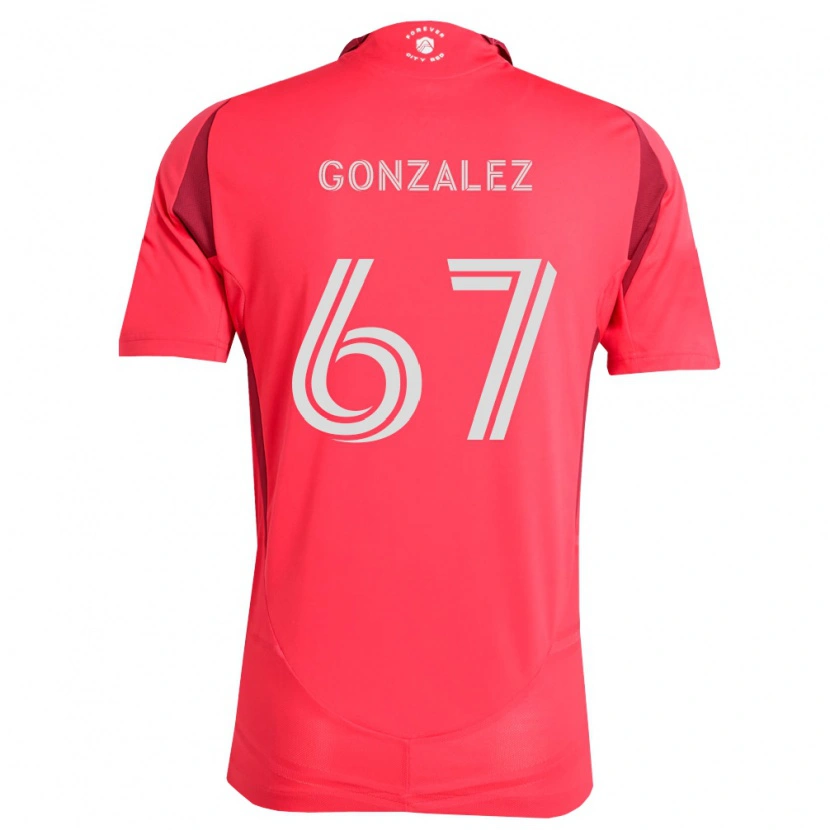 Danxen Criança Camisola Cruz Gonzalez #67 Magenta Branco Principal 2026/27 Camisa Brasil