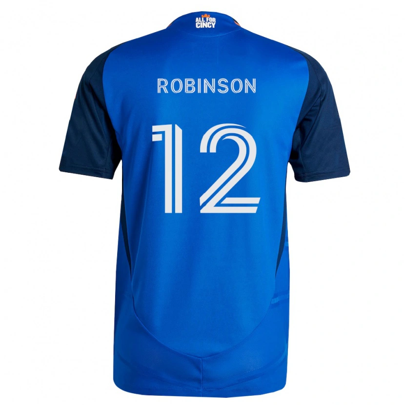 Danxen Criança Camisola Miles Robinson #12 Azul Real Laranja Principal 2026/27 Camisa Brasil