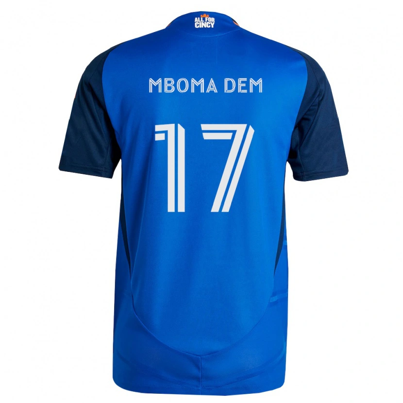Danxen Criança Camisola Kenji Mboma Dem #17 Azul Real Laranja Principal 2026/27 Camisa Brasil