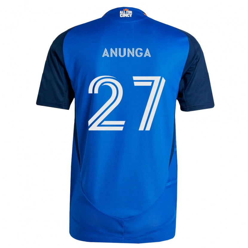 Danxen Criança Camisola Tah Anunga #27 Azul Real Laranja Principal 2026/27 Camisa Brasil