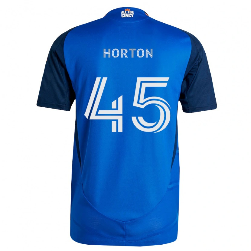 Danxen Criança Camisola Philip Horton #45 Azul Real Laranja Principal 2026/27 Camisa Brasil