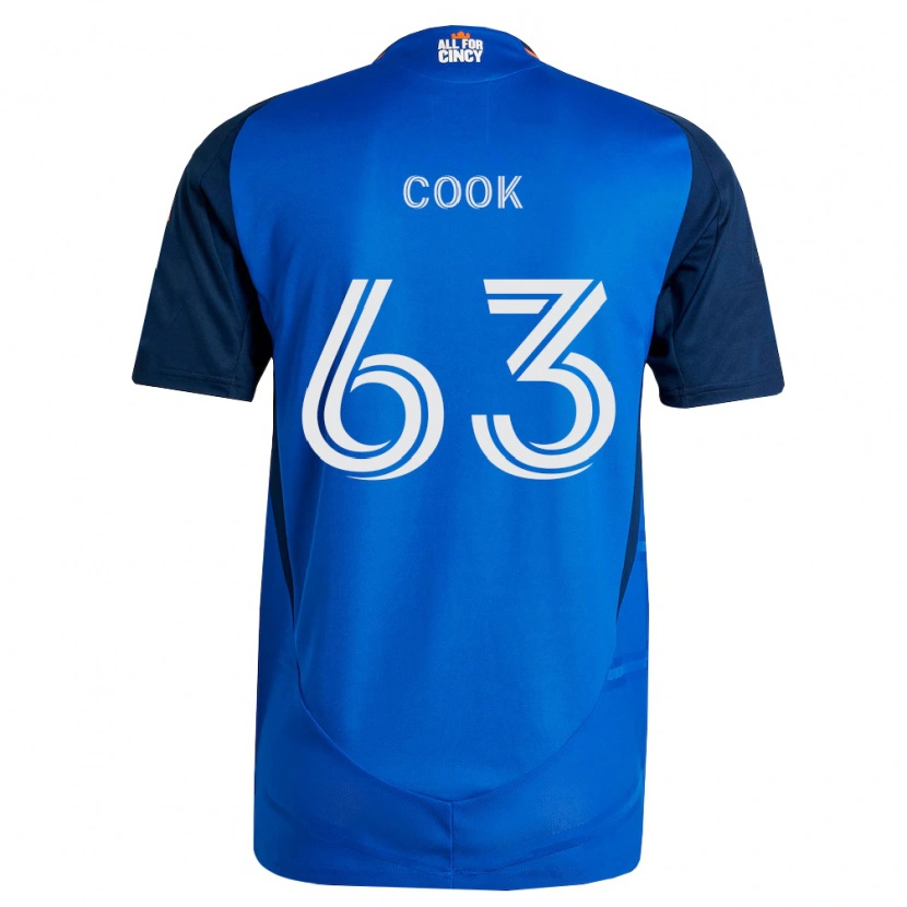 Danxen Criança Camisola Steel Cook #63 Azul Real Laranja Principal 2026/27 Camisa Brasil