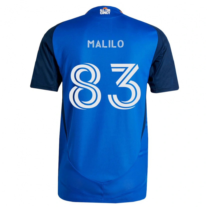 Danxen Criança Camisola Chance Malilo #83 Azul Real Laranja Principal 2026/27 Camisa Brasil