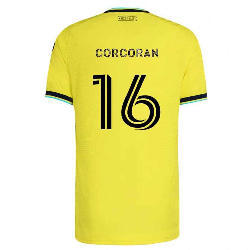 Danxen Criança Camisola Matthew Corcoran #16 Amarelo Brilhante Azul Marinho Principal 2026/27 Camisa Brasil