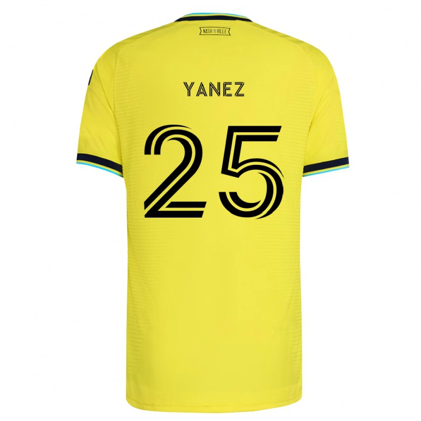Danxen Criança Camisola Zidane Yáñez #25 Amarelo Brilhante Azul Marinho Principal 2026/27 Camisa Brasil