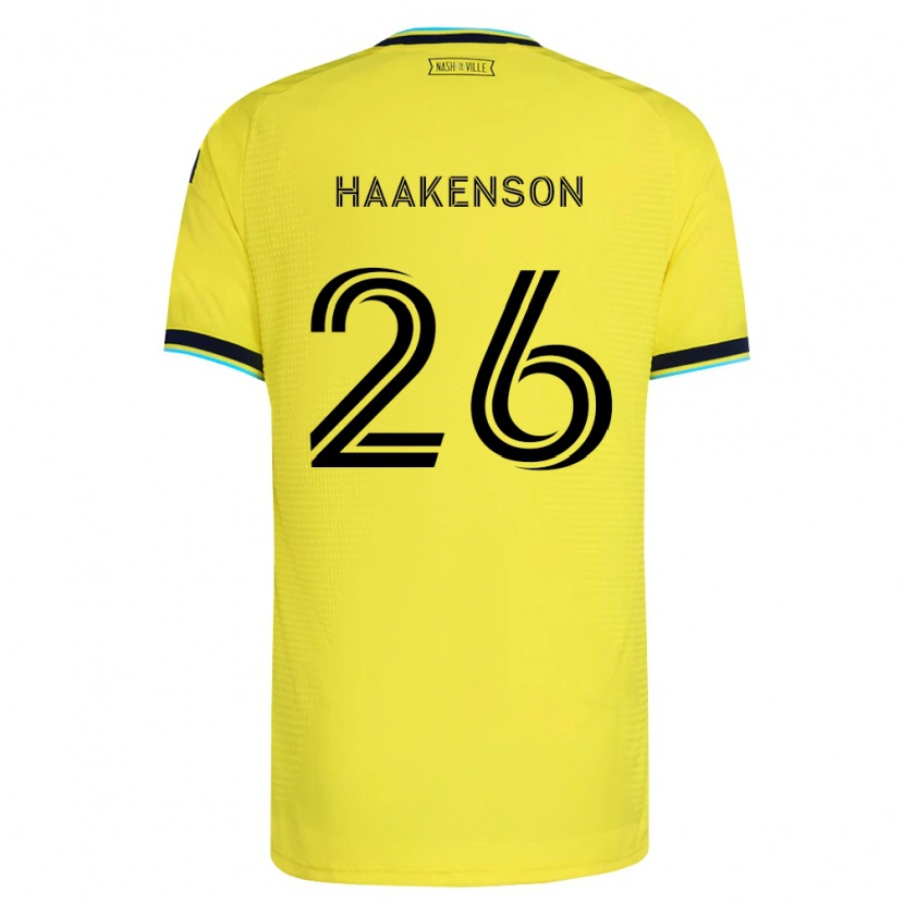 Danxen Criança Camisola Luke Haakenson #26 Amarelo Brilhante Azul Marinho Principal 2026/27 Camisa Brasil